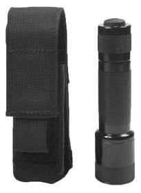Elite Survival Systems MOLLE compatible flashlight pouch, black.